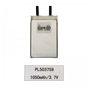 3.7V Litiu Ion Lipo Polimer 1050mAh Baterie pentru produs digital